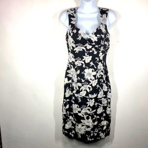White House Black Market black floral dress size 2